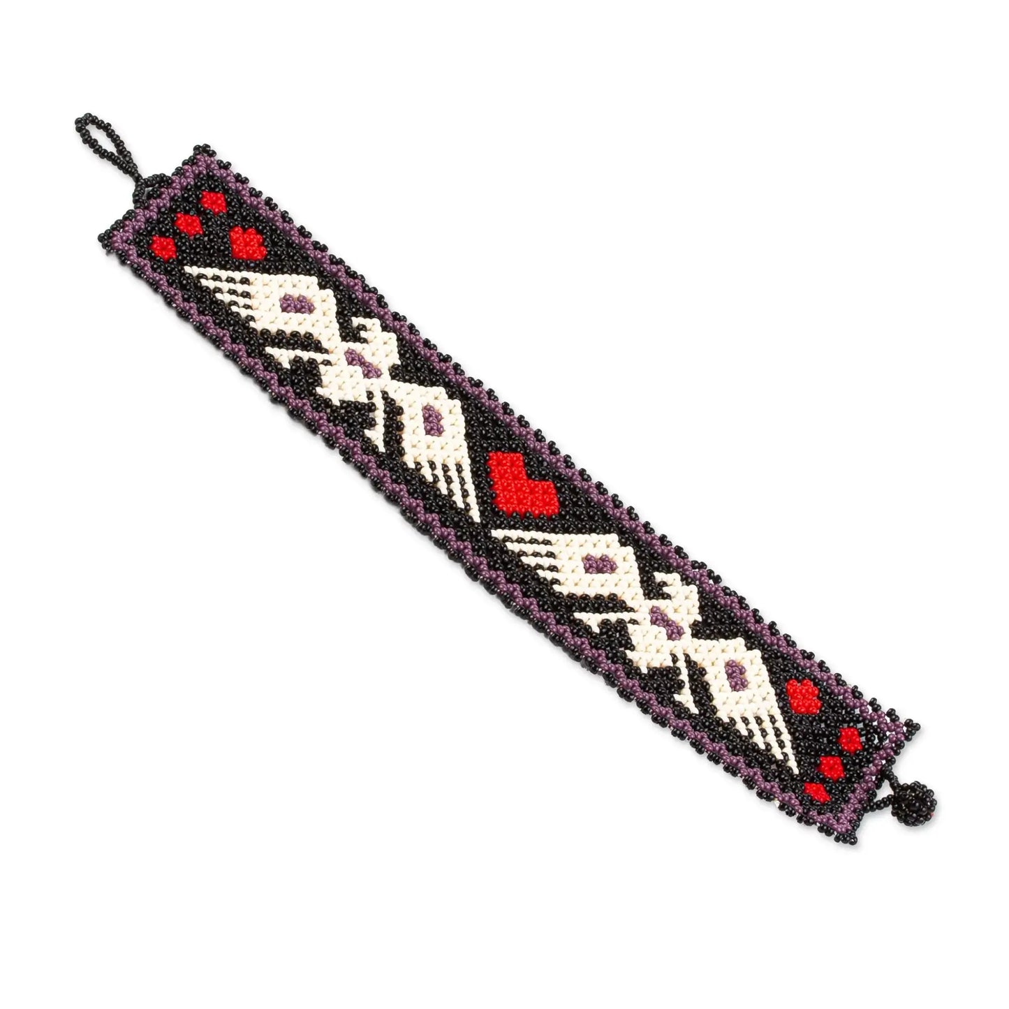 Wixarika Eagle - Huichol beaded bracelet - Jewelry