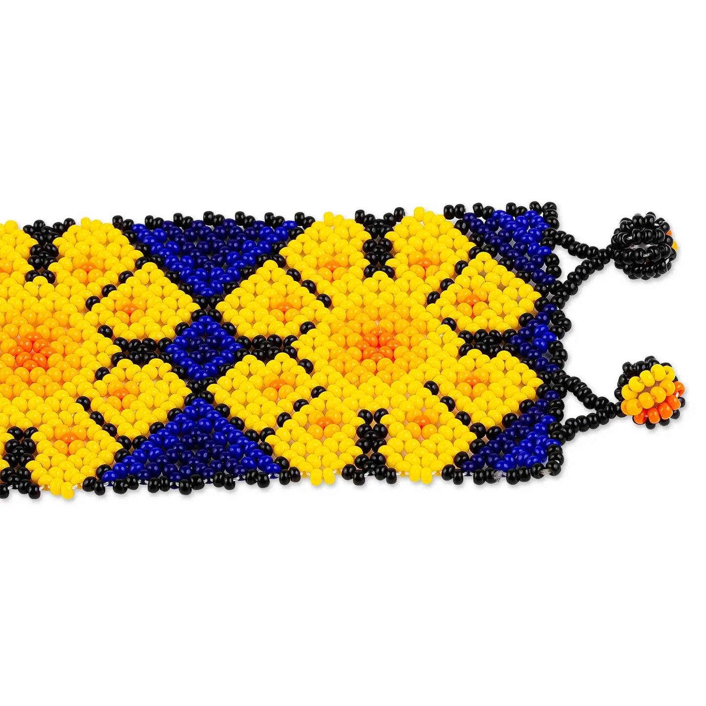 Wixarika Flowers - Huichol beaded bracelet - Jewelry