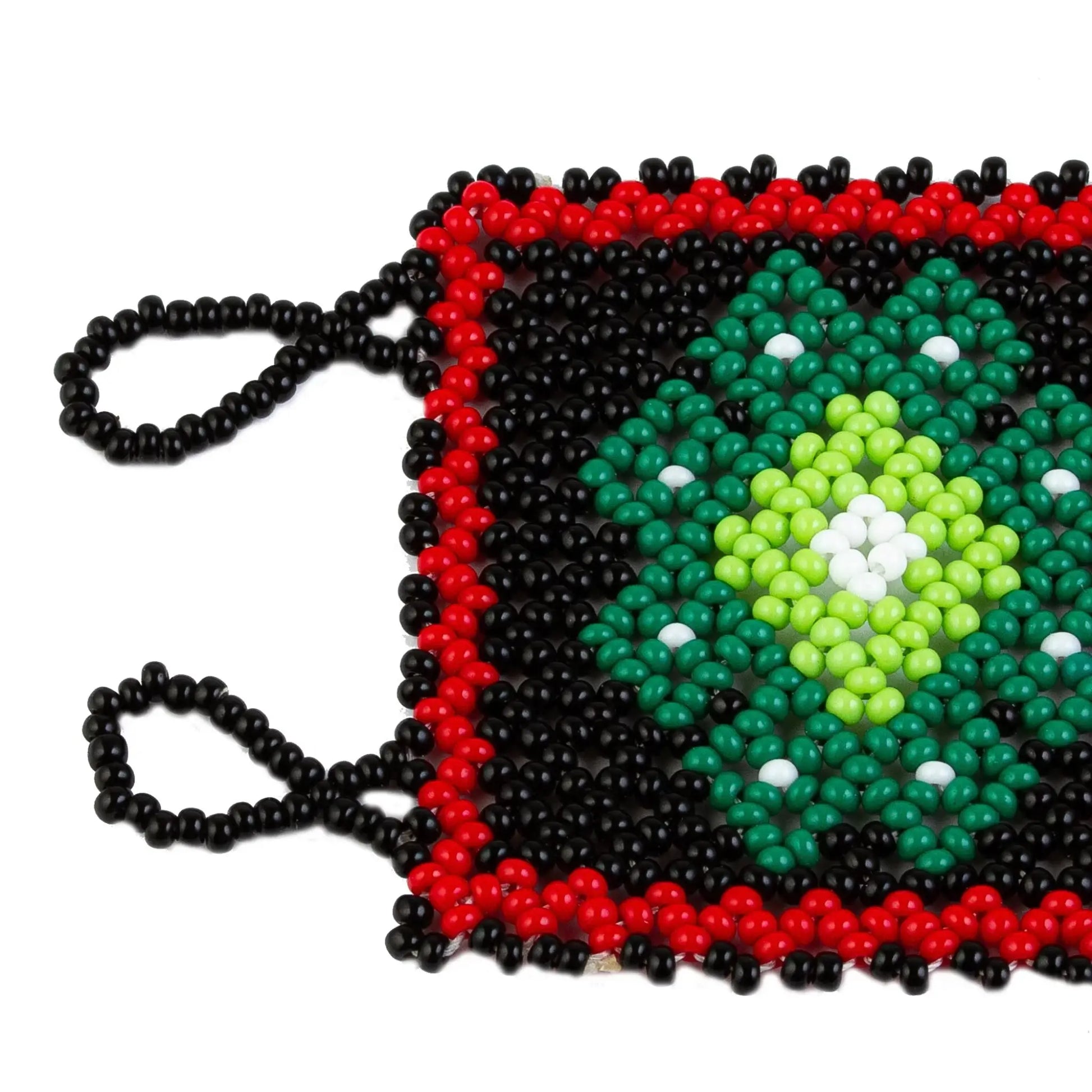 Wixarika Green - Huichol beaded bracelet - Jewelry