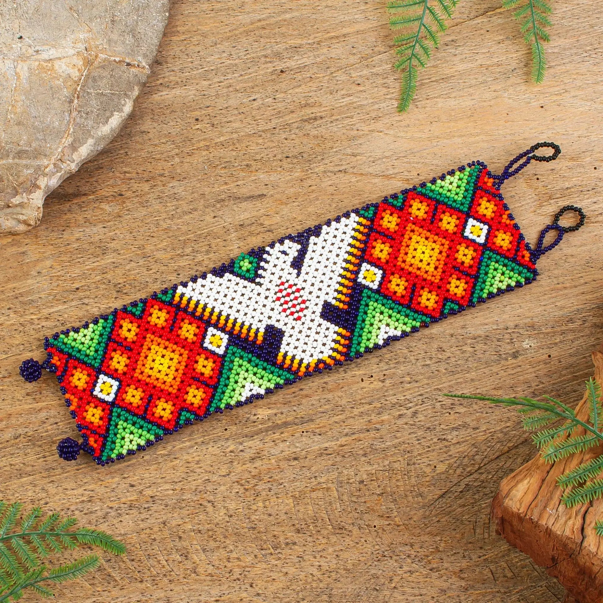 Wixarika Guide - Huichol beaded bracelet - Jewelry