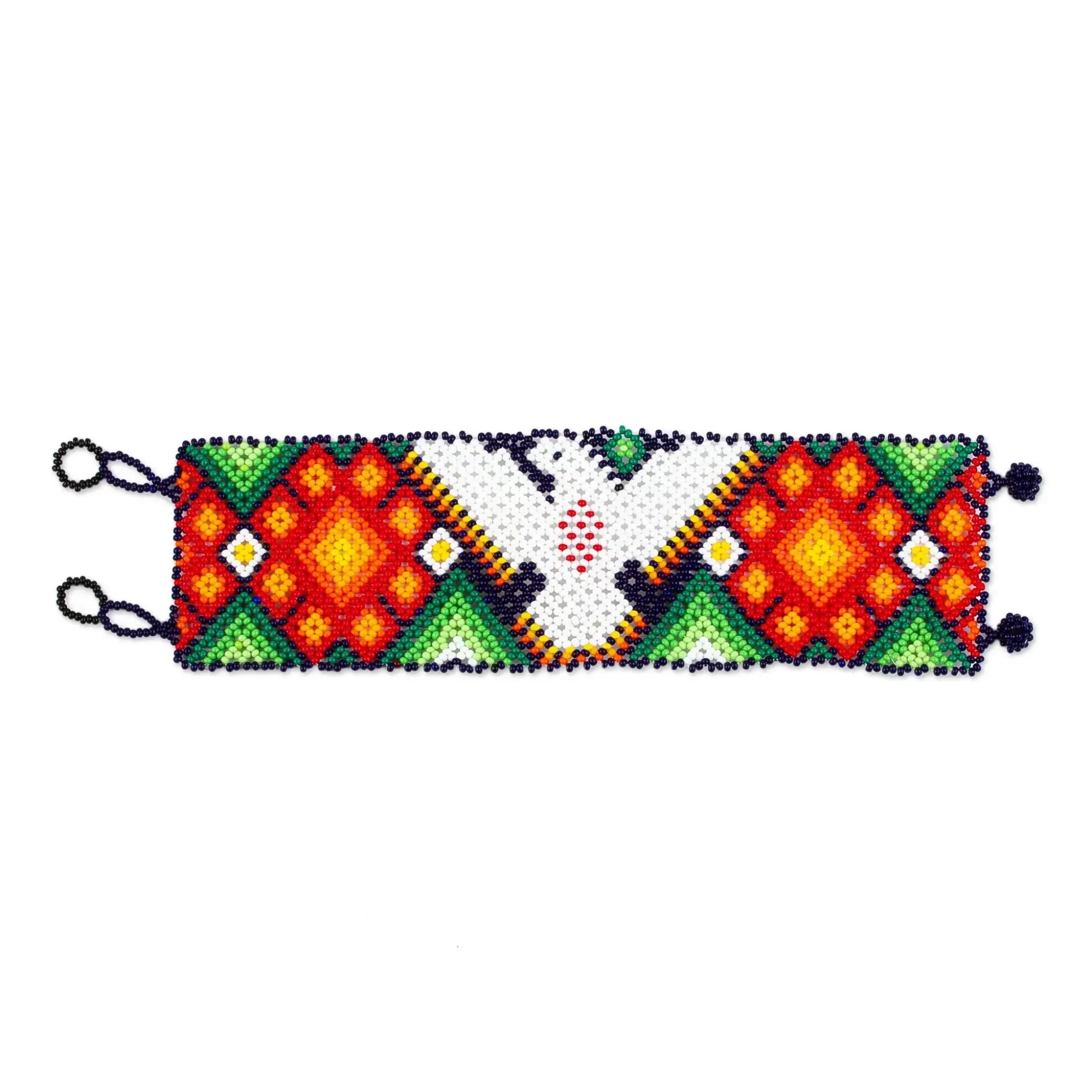 Wixarika Guide - Huichol beaded bracelet - Jewelry