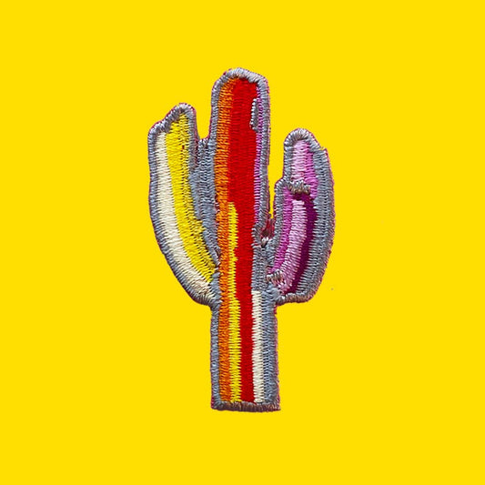 Technicolor Saguaro embroidered patch