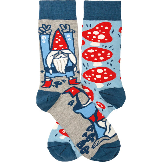 Gnomes And Mushrooms - socks