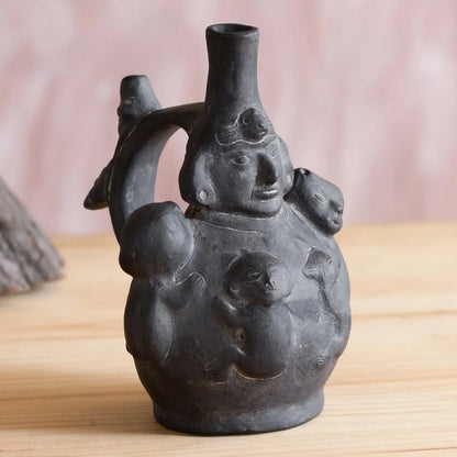 Anthropomorphic Chavin - Ceramic Decorative Vase - Art