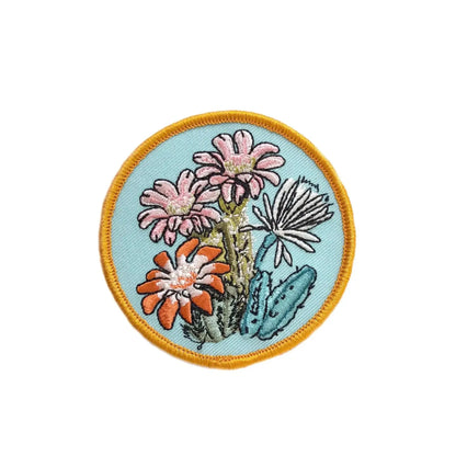 Cactus Blooms Embroidered Patch