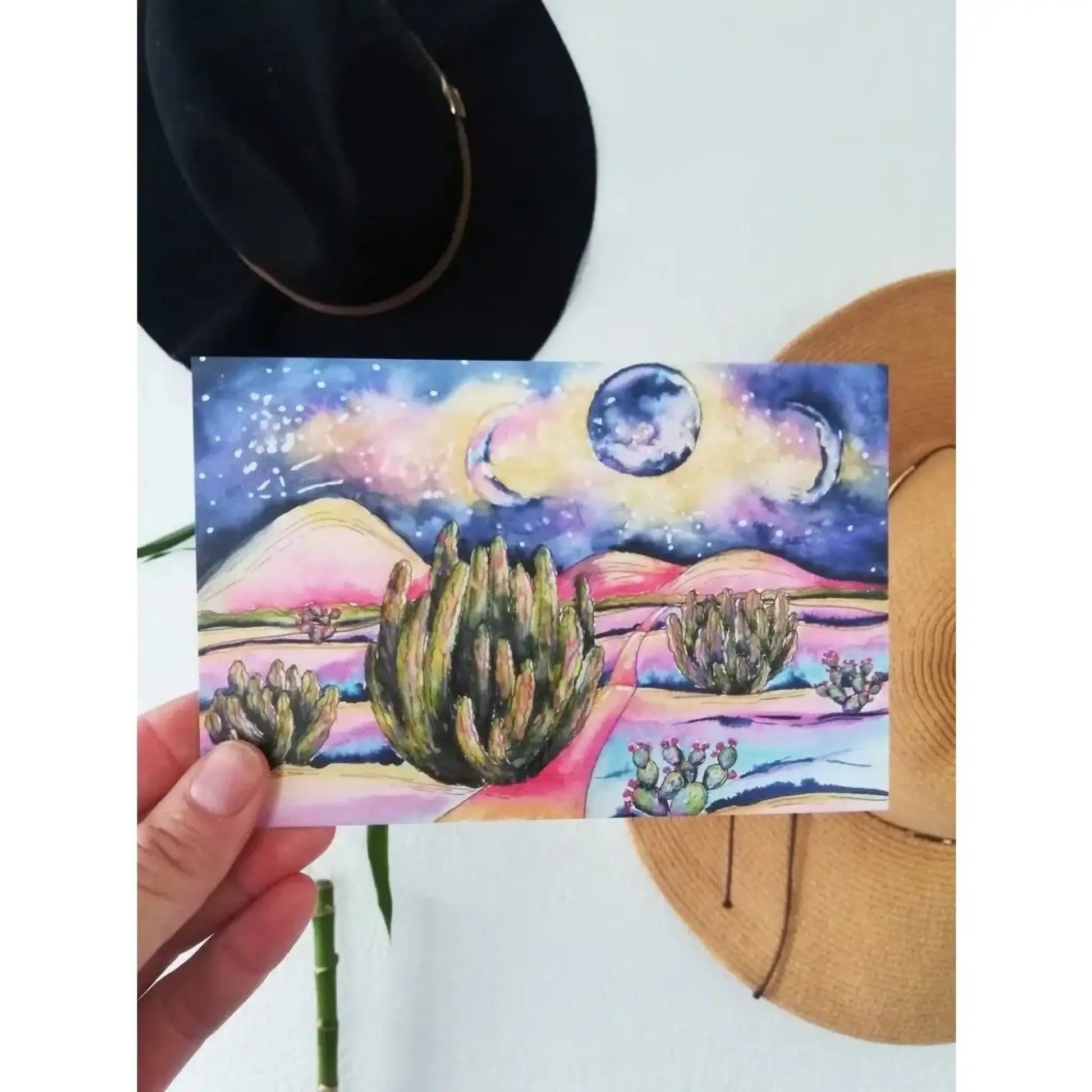 Cactus Senita Art Prints - Postcard
