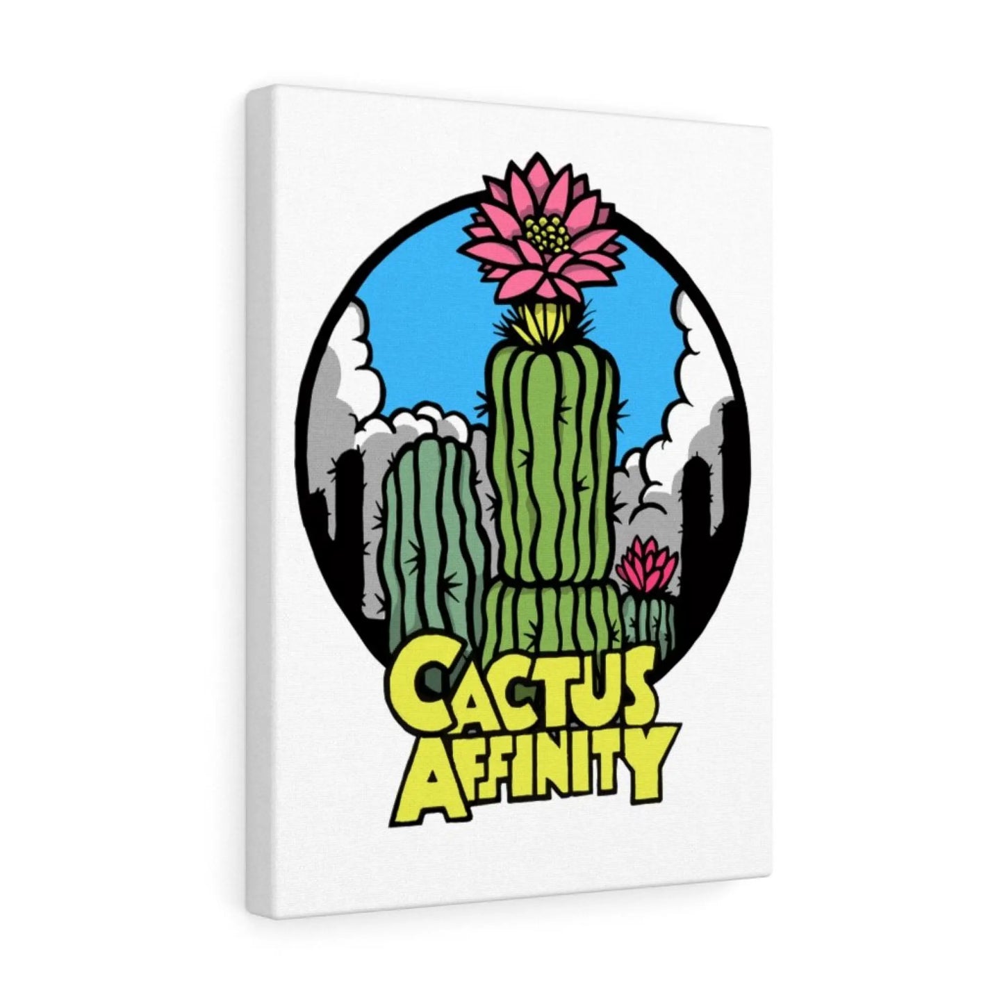 Canvas Gallery Wraps - Cactus Affinity Logo - 12″ × 16″