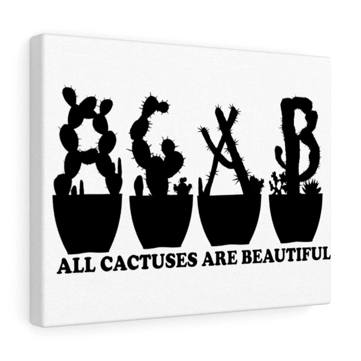 Canvas Gallery Wraps - All Cactuses Are Beautiful - 14″ ×