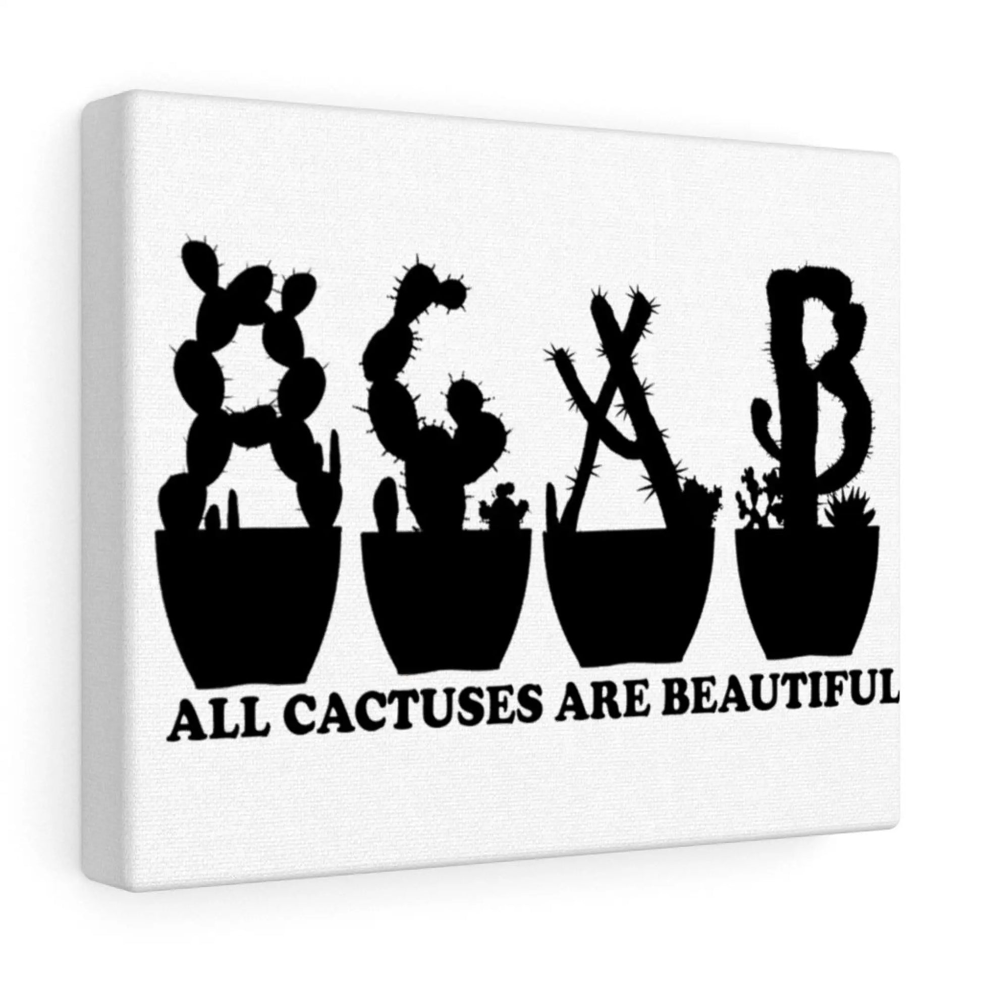 Canvas Gallery Wraps - All Cactuses Are Beautiful - acab