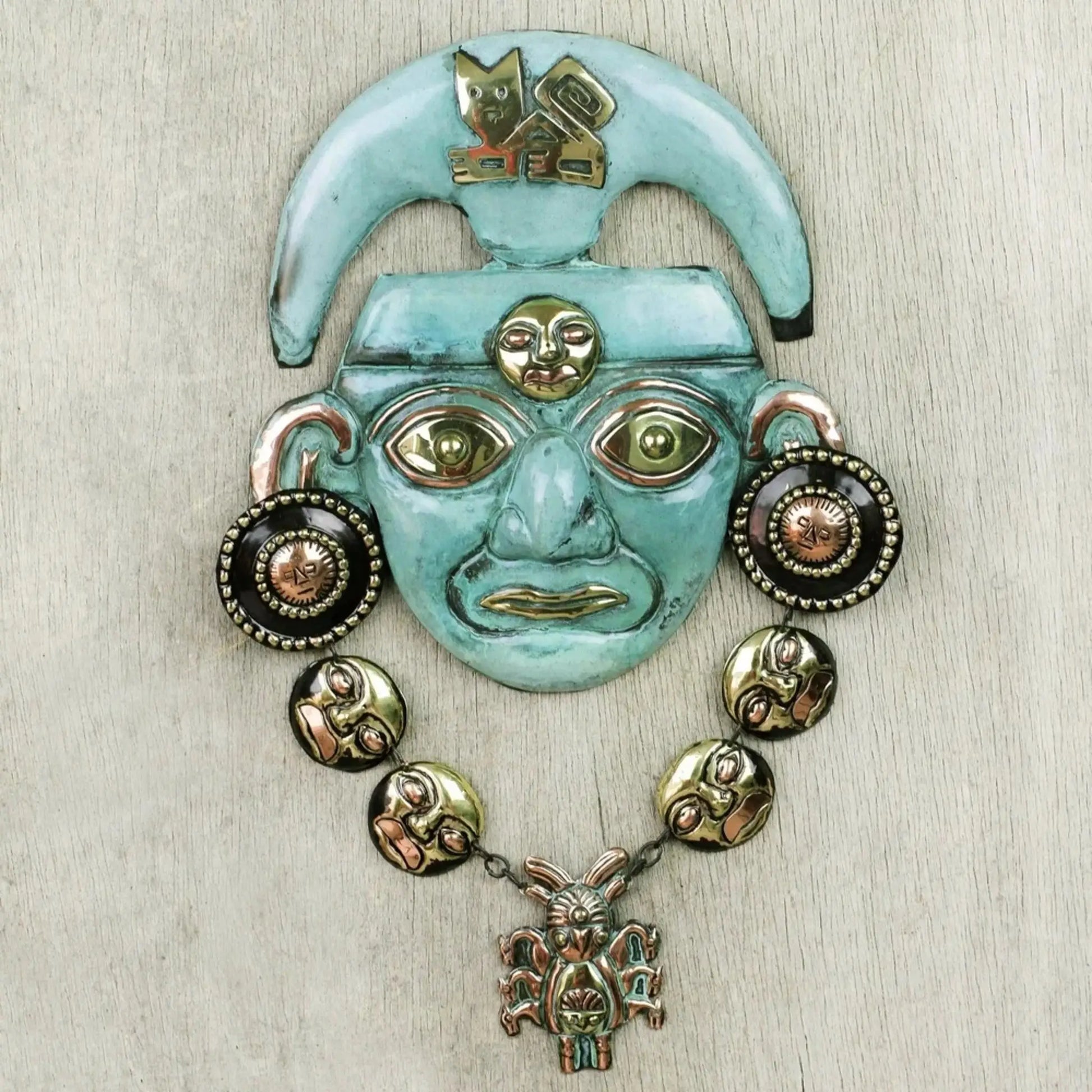 Chavin Nobleman - Copper and bronze mask - Art