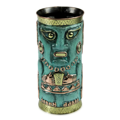 Chimu Deity - Brass and Copper Vase - Art