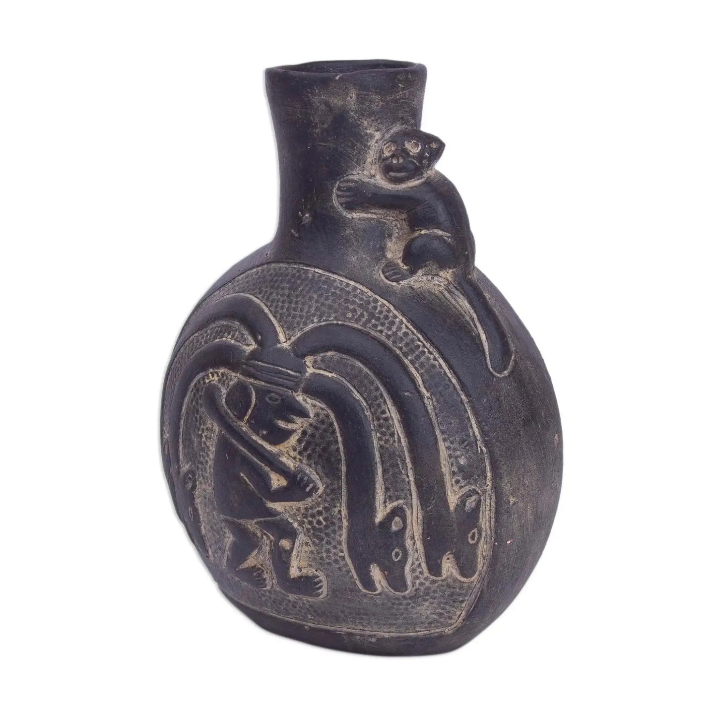 Chimu Divinity - Ceramic Decorative Vase from Peru - Art