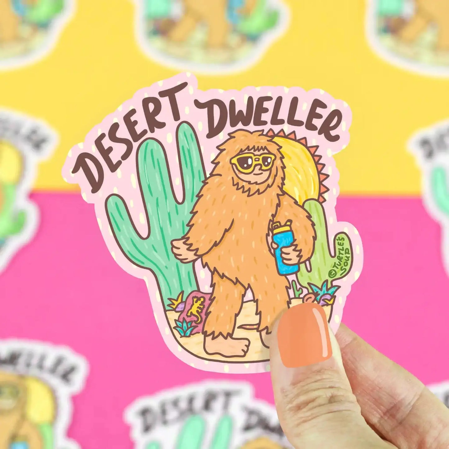 Desert Dweller Sasquatch Bigfoot vinyl sticker - Sticker