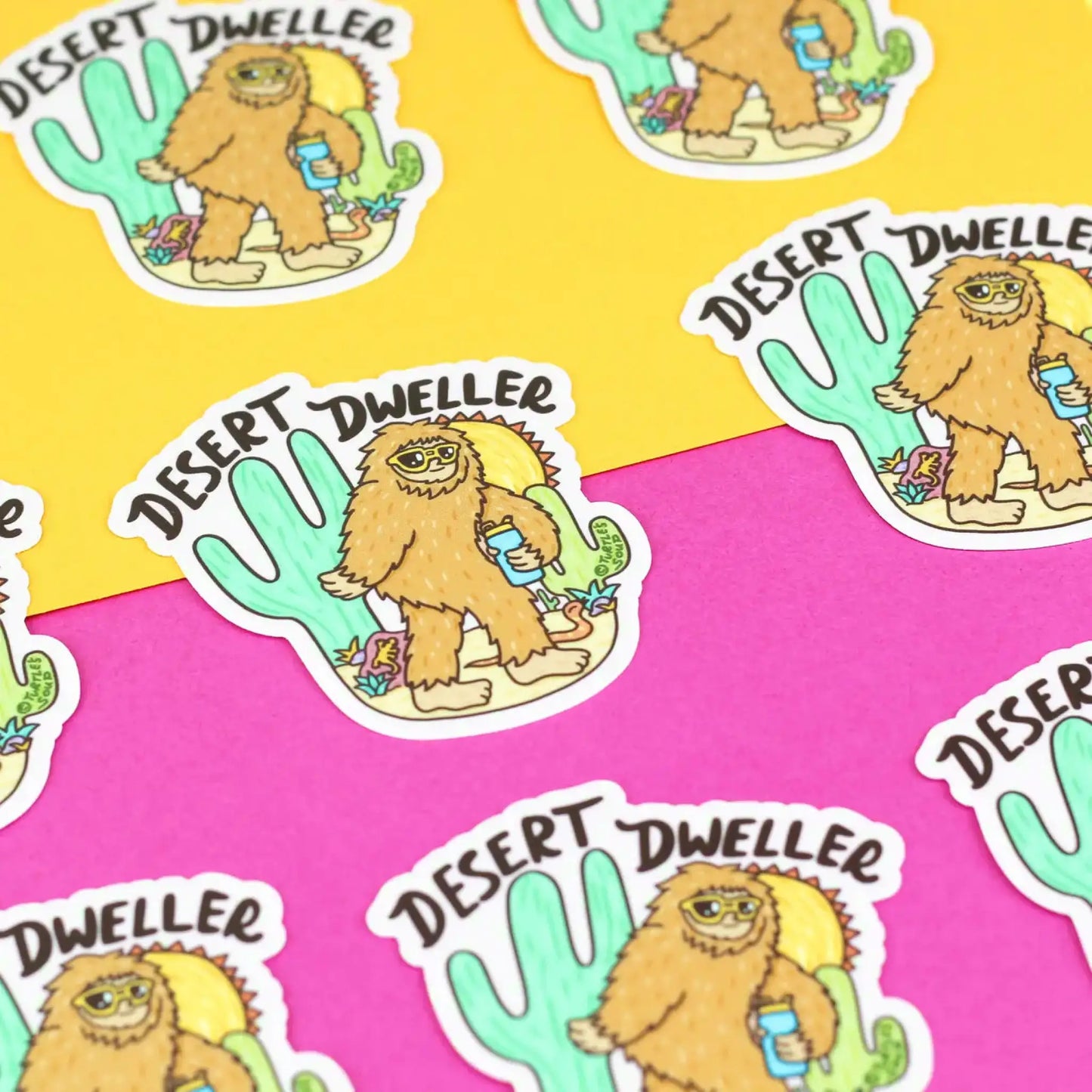 Desert Dweller Sasquatch Bigfoot vinyl sticker - Sticker