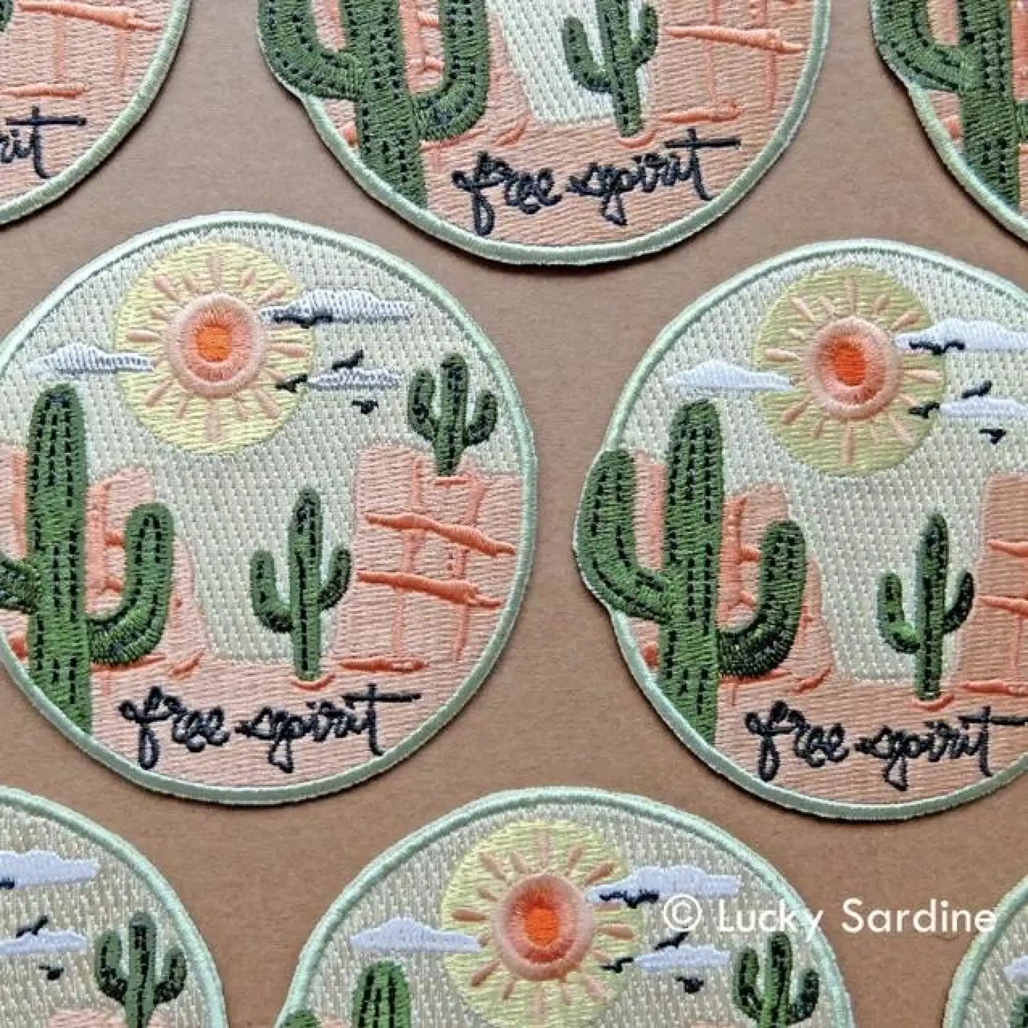 Free Spirit Desert Embroidered Patch