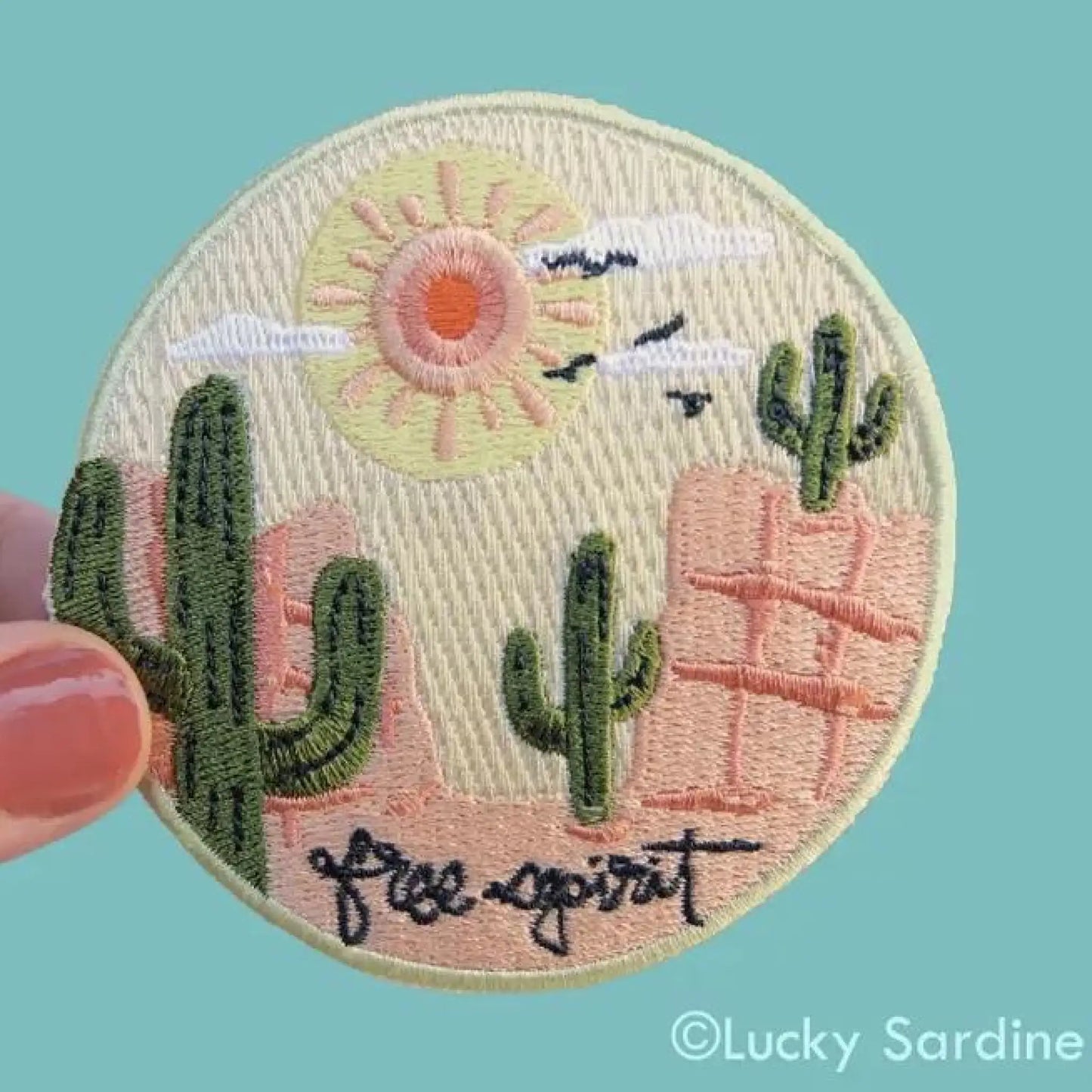 Free Spirit Desert Embroidered Patch