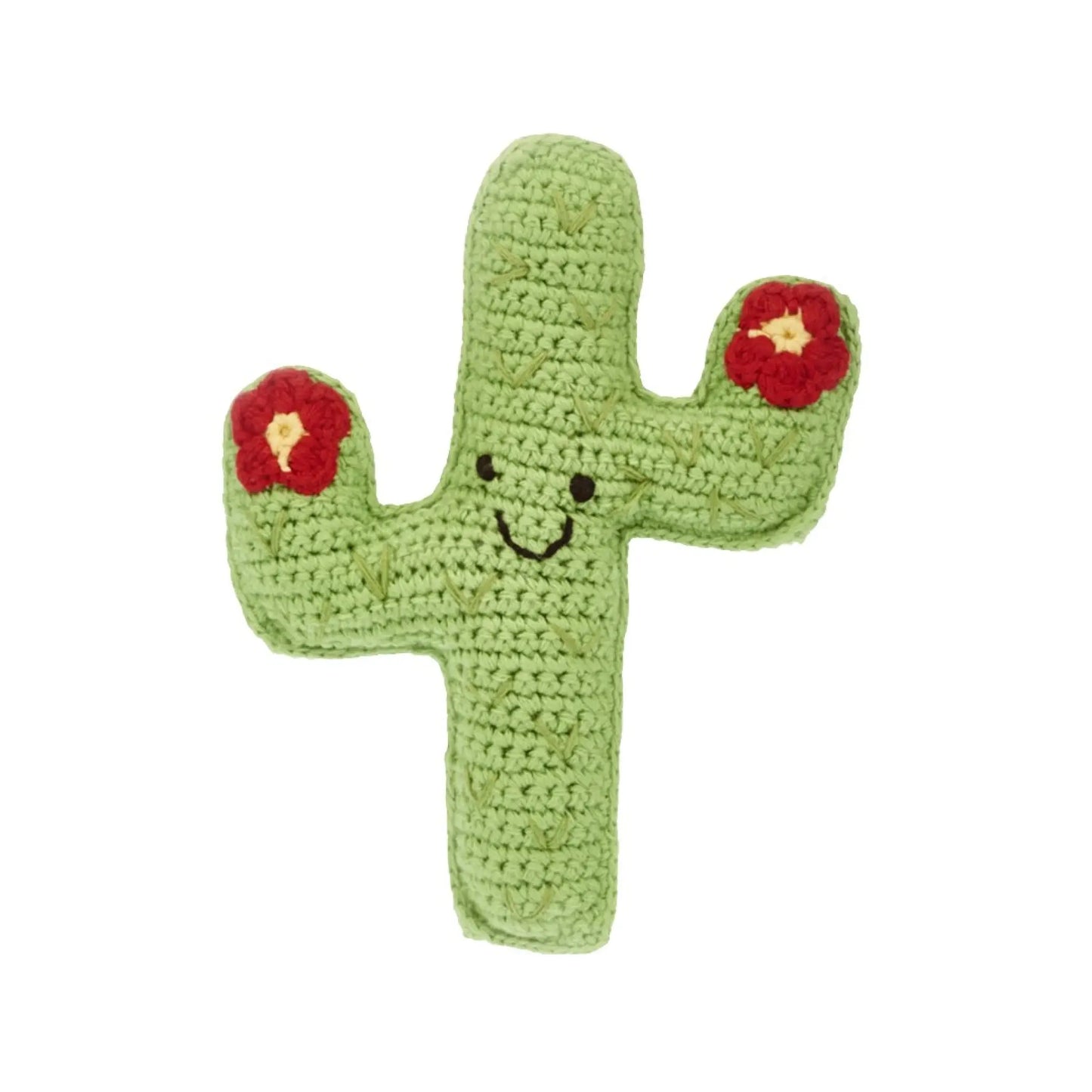 Friendly Cactus Buddy - Red/Yellow Flower - Art