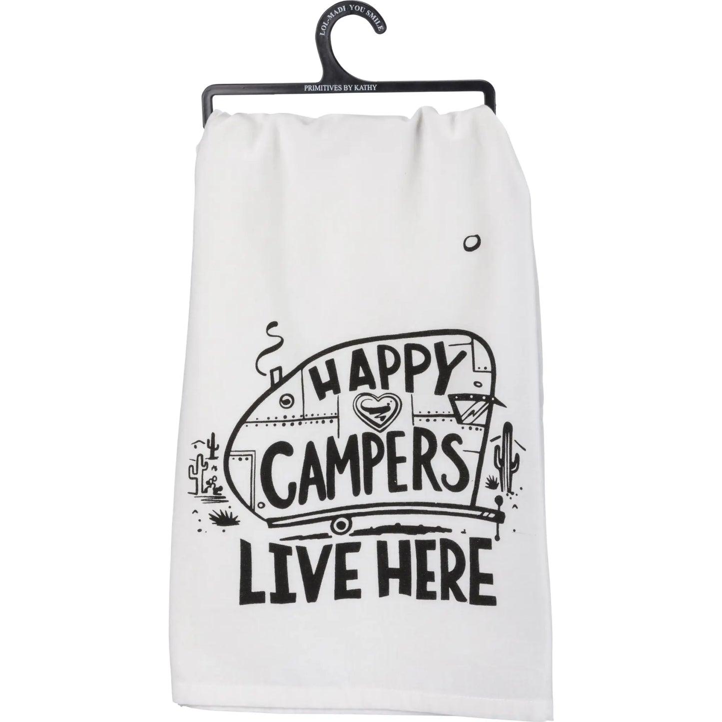 Happy Campers dish towel - Towel