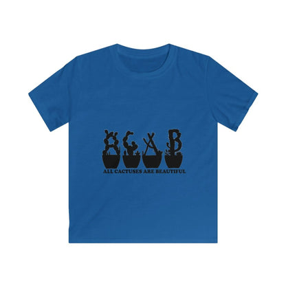 Kids Tee - All Cactuses Are Beautiful - XS / Royal - clothes