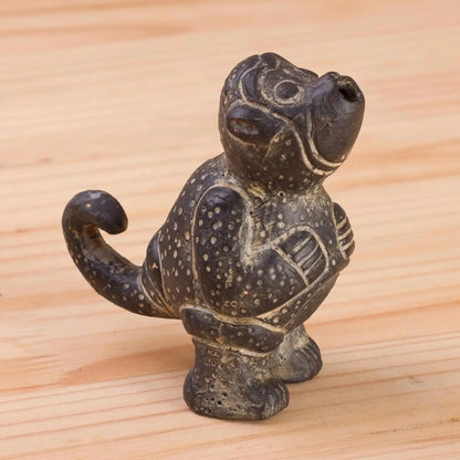 Little Howler Monkey - Ceramic Ancient Peru Replica Figurine