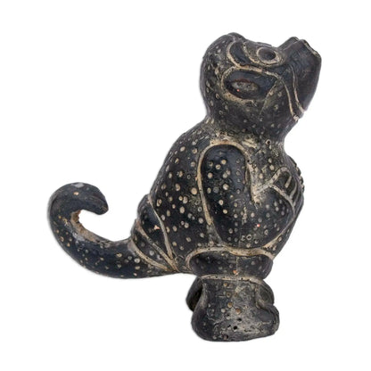 Little Howler Monkey - Ceramic Ancient Peru Replica Figurine