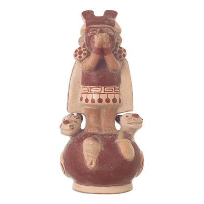 Lord Ai Aepec - Unique Archaeological Ceramic Sculpture -