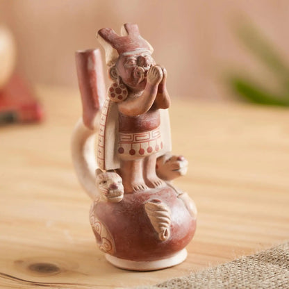Lord Ai Aepec - Unique Archaeological Ceramic Sculpture -