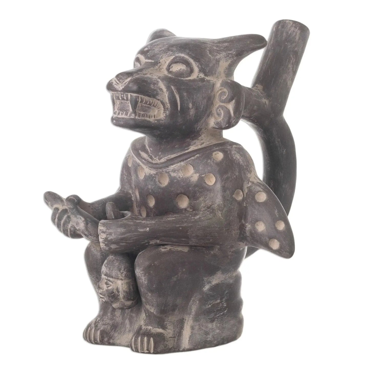 Moche Cutthroat - Ceramic Sculpture - Art