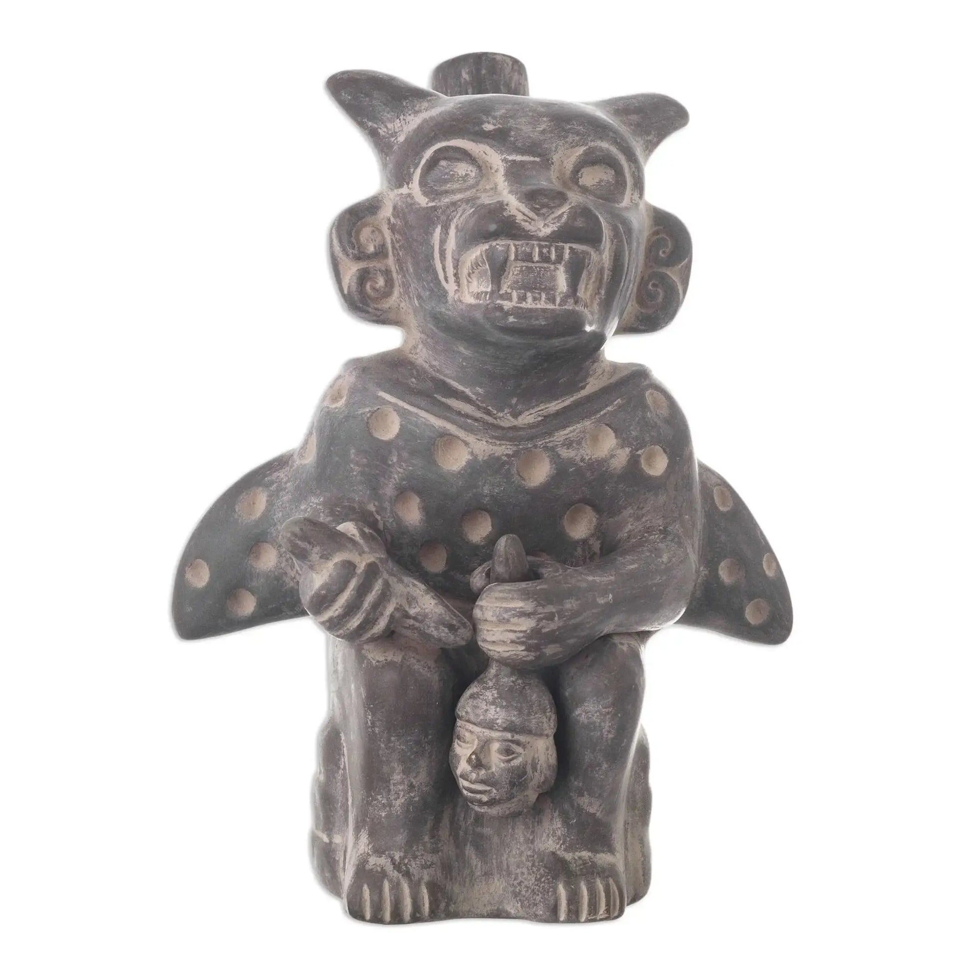 Moche Cutthroat - Ceramic Sculpture - Art