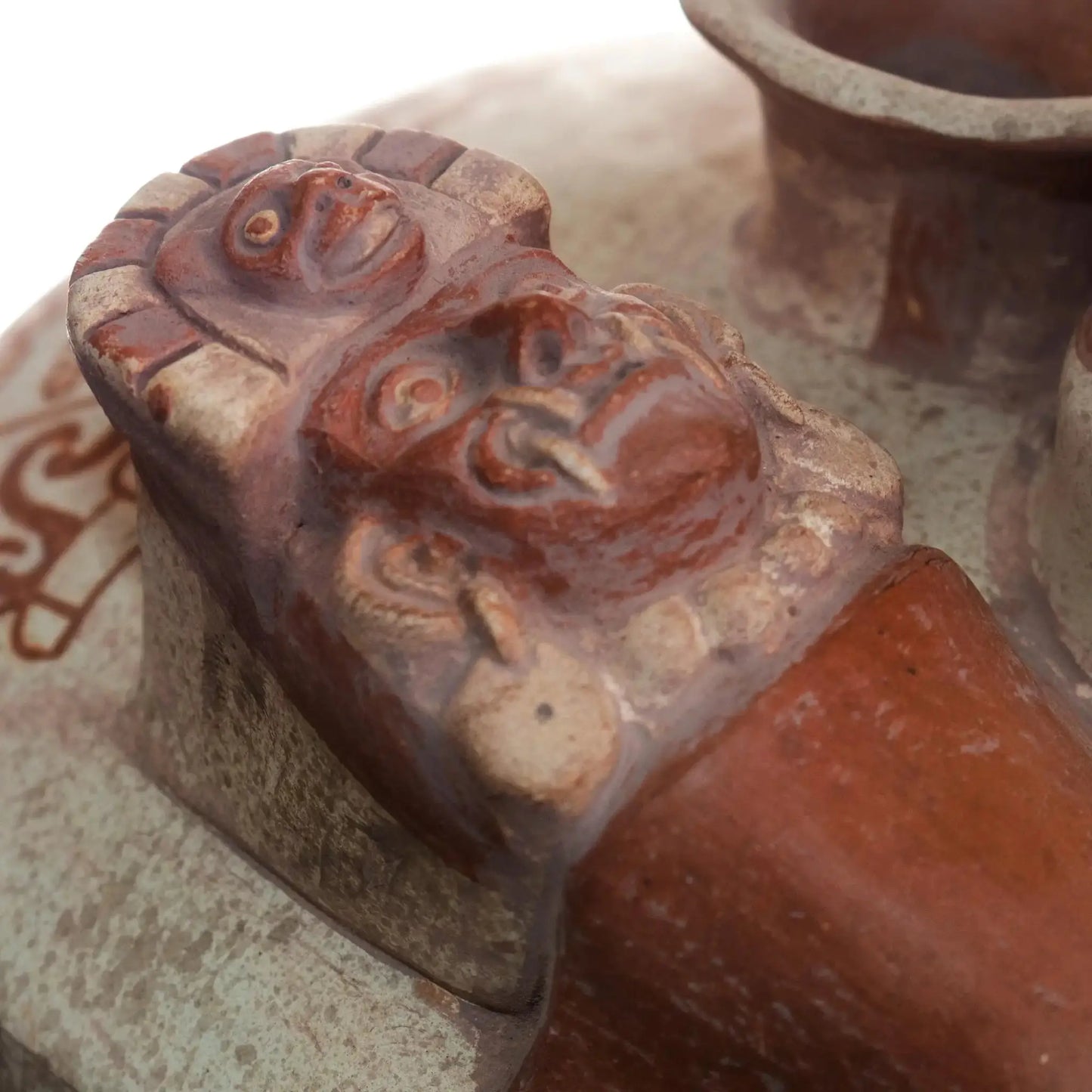 Moche Medicine Man - Peru Archaeology Replica Vessel - Art