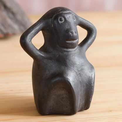 Mochica Monkey - Chavin Replica Ceramic Sculpture from Peru
