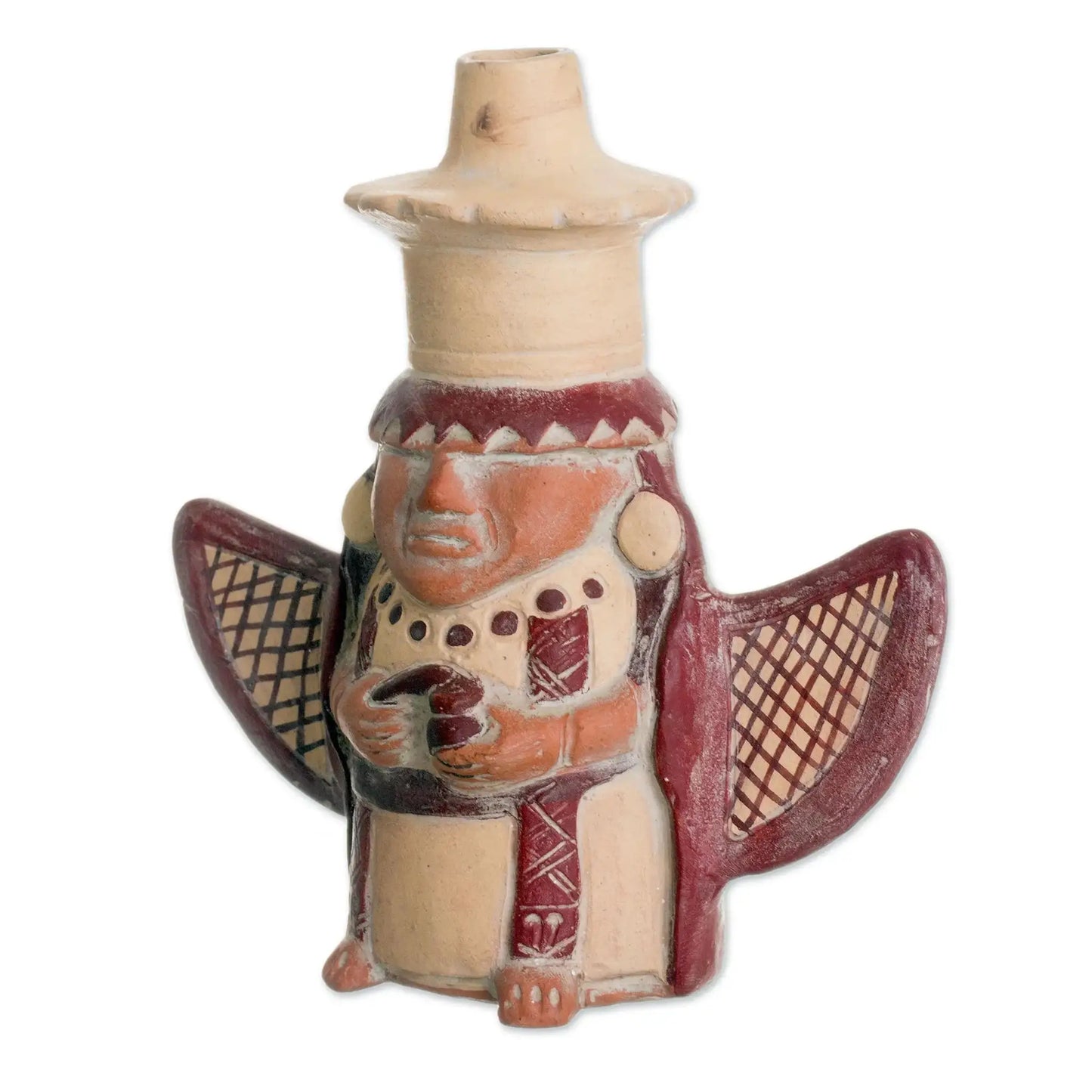 Mochica Shaman - Ceramic Decorative Vase from Peru - Art