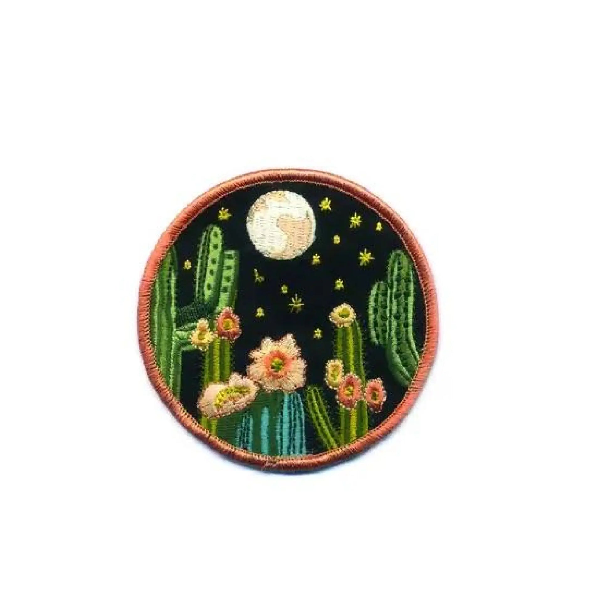 Night Cactus Embroidered Patch