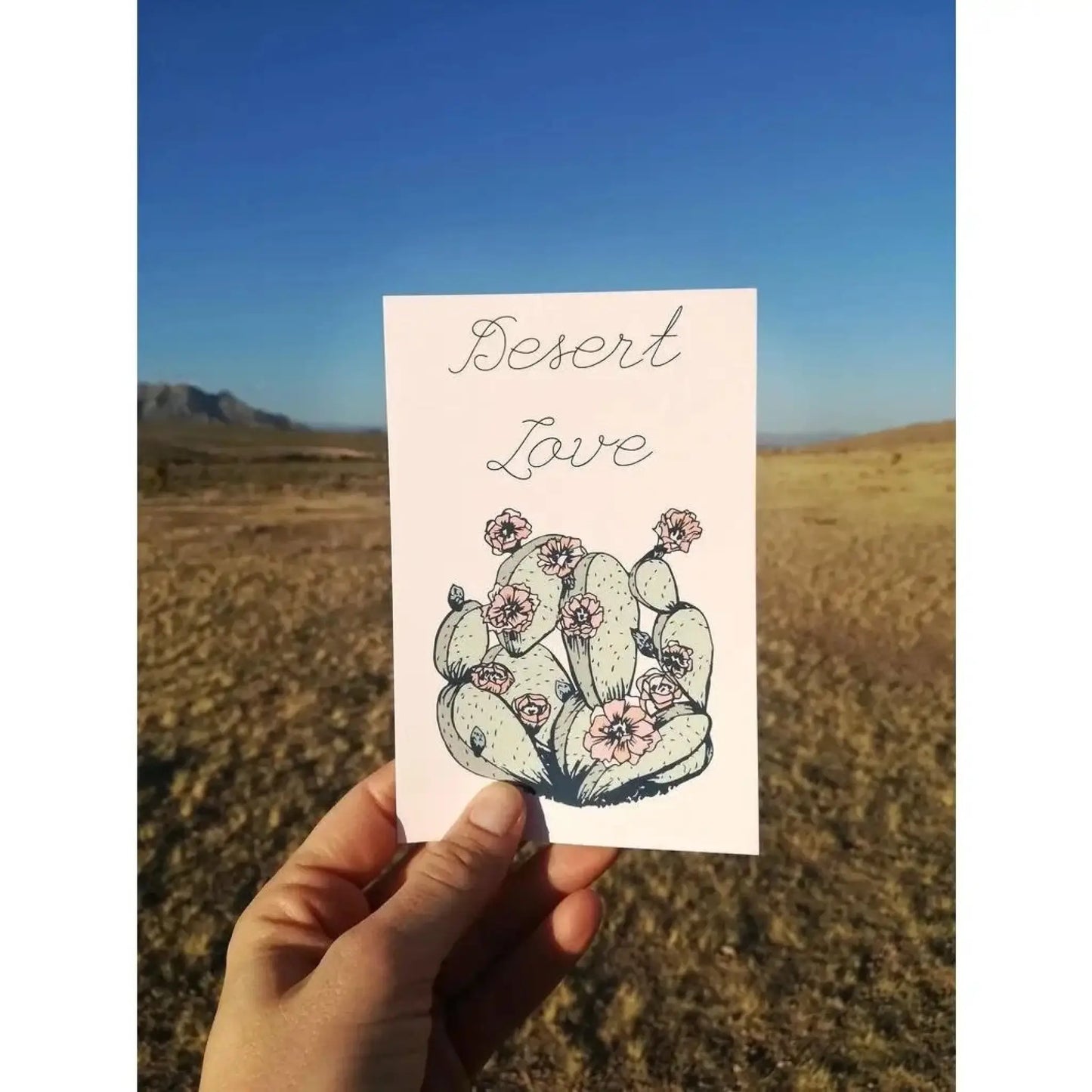 Pastel Desert Love Art Print