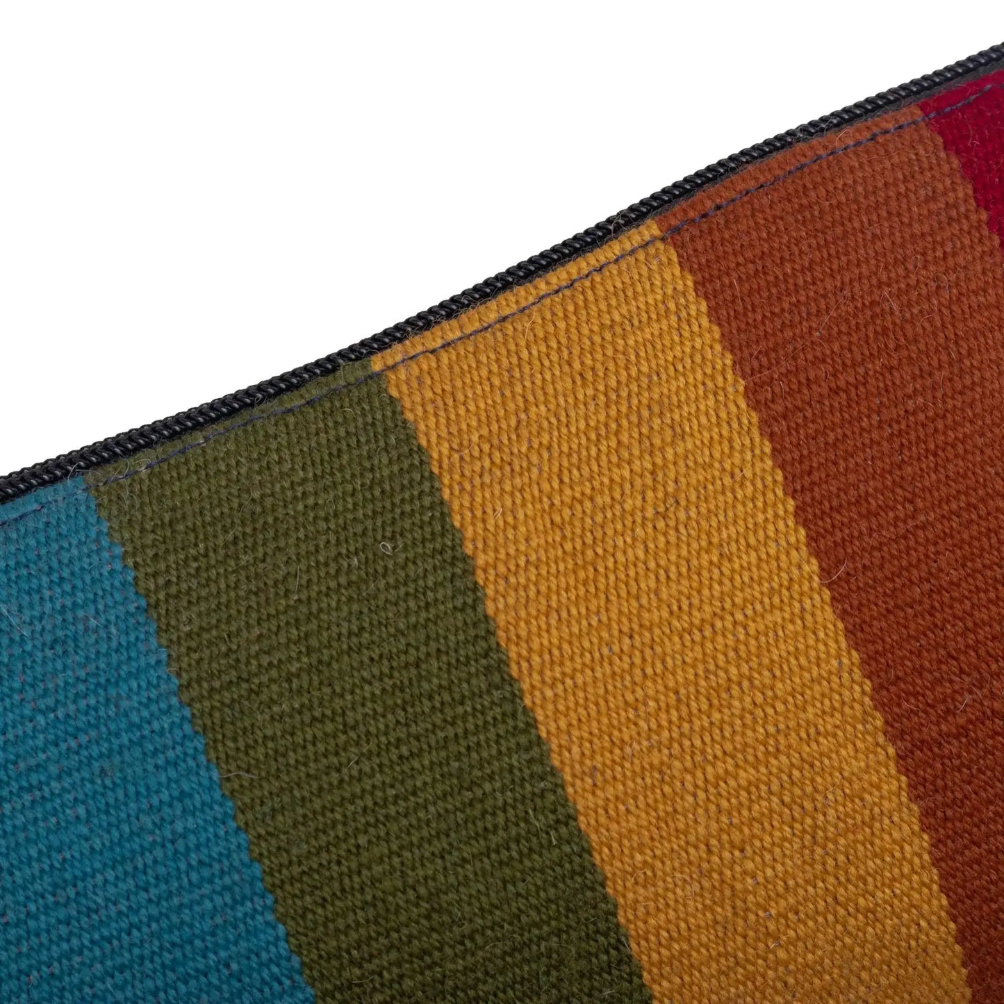 Peruvian Rainbow - Handloomed Multicolored Wool Clutch - Bag