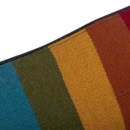 Peruvian Rainbow - Handloomed Multicolored Wool Clutch - Bag