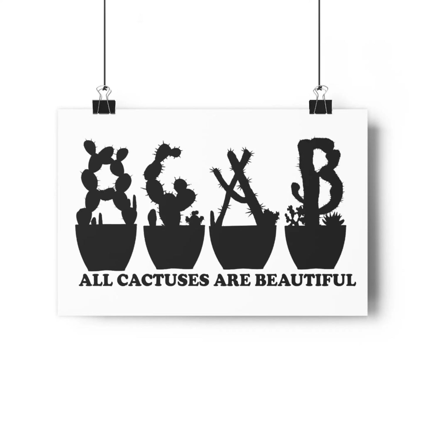 Art Print - All Cactuses Are Beautiful - 18″ × 12″ / Matte -