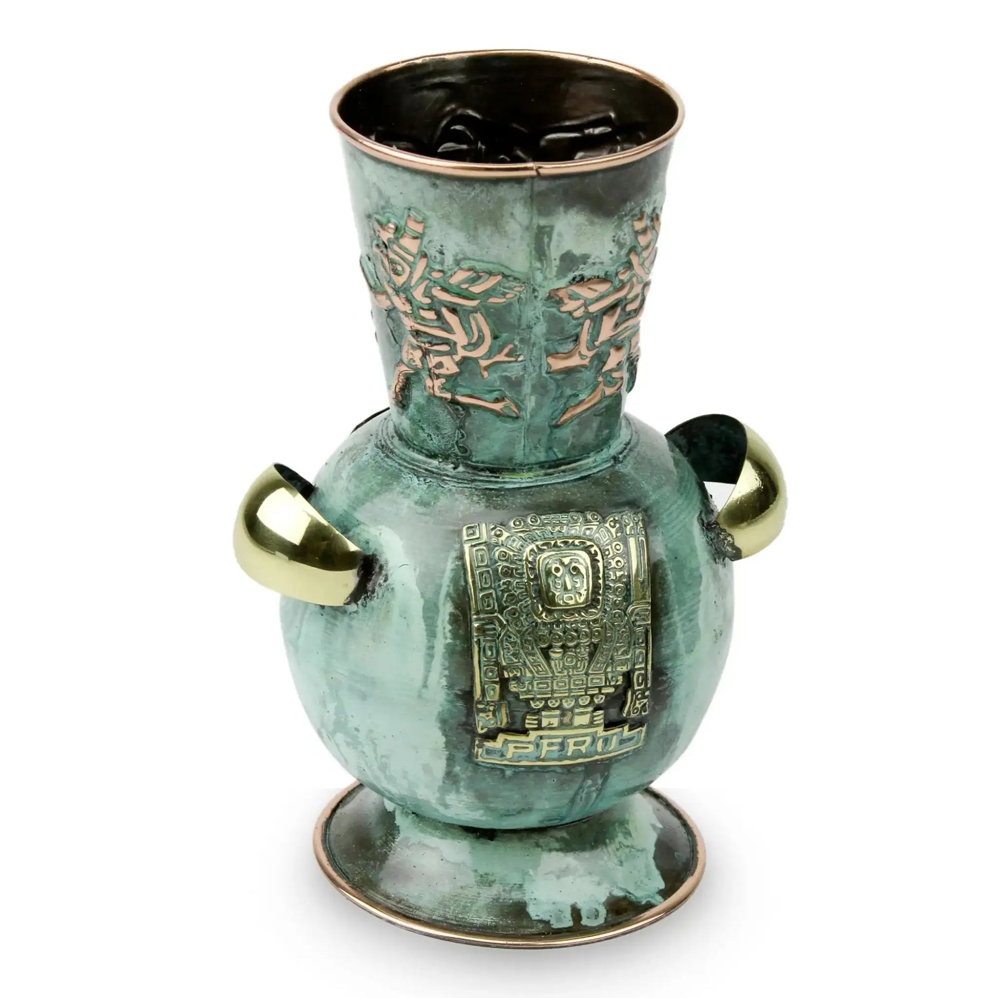 Proud Warrior - copper and bronze vase - Art