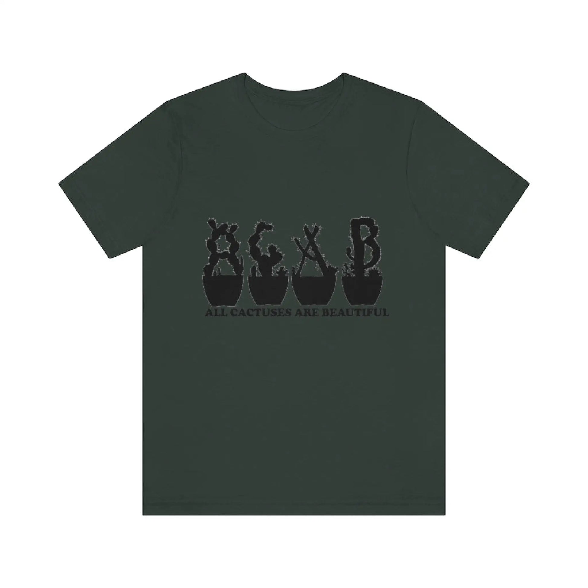 Shirts XL - All Cactuses Are Beautiful - Dark Grey / T-Shirt