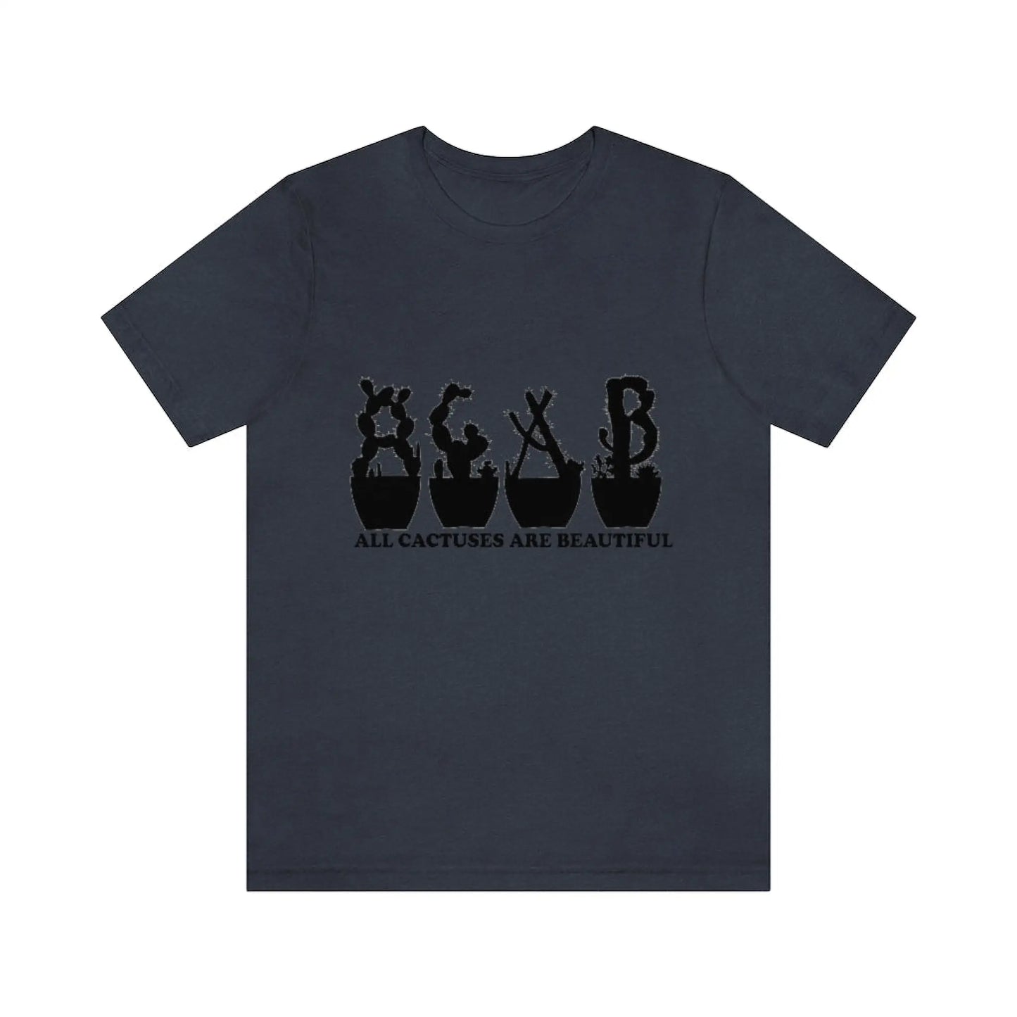 Shirts - All Cactuses Are Beautiful - Heather Navy / S -