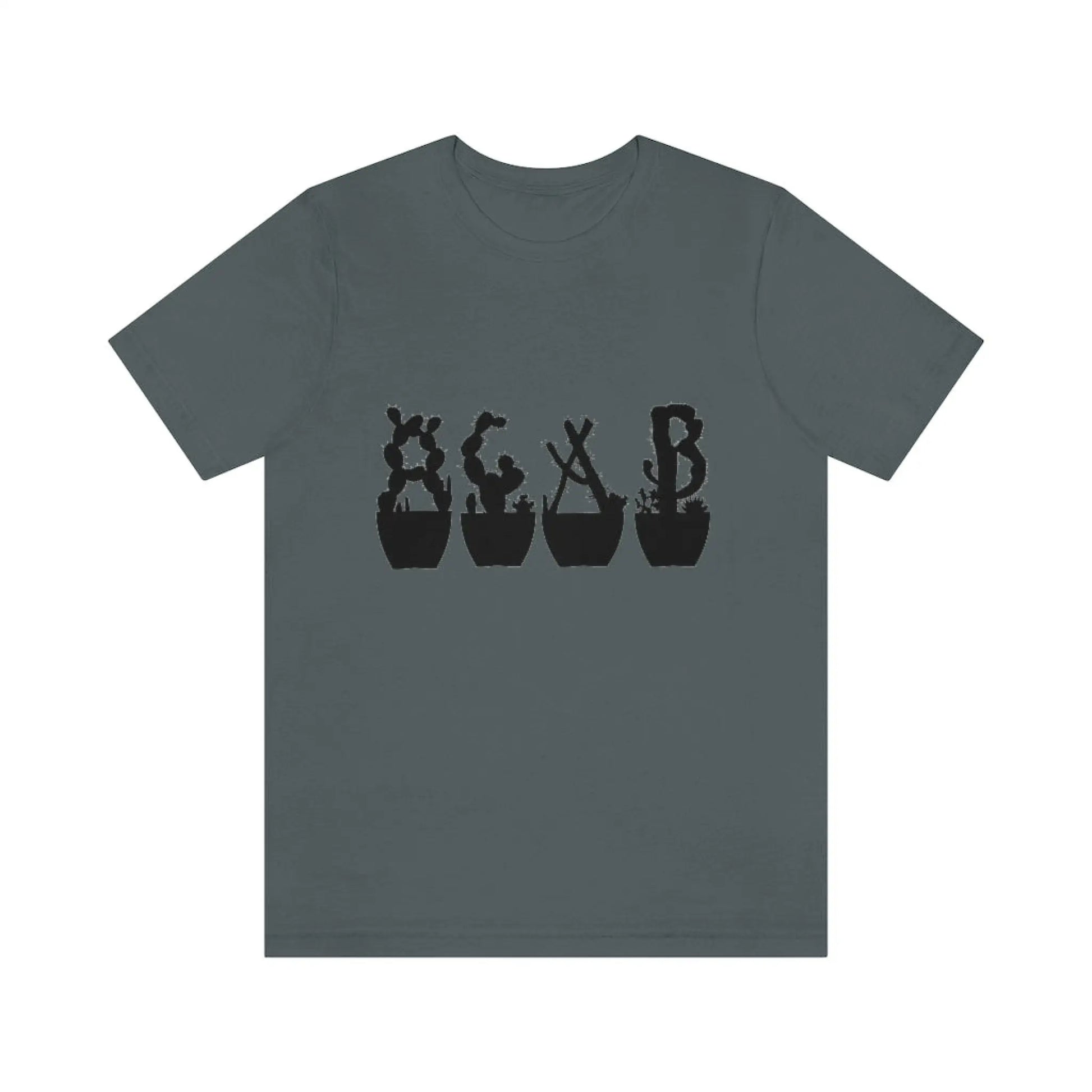 Shirts XL - Just Beautiful Cactuses - Asphalt / T-Shirt