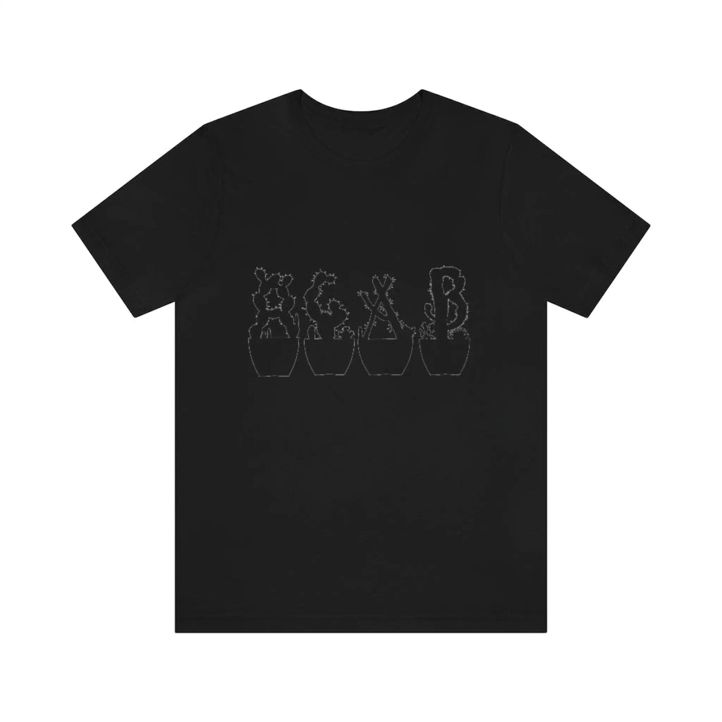 Shirts XL - Just Beautiful Cactuses - Black / T-Shirt