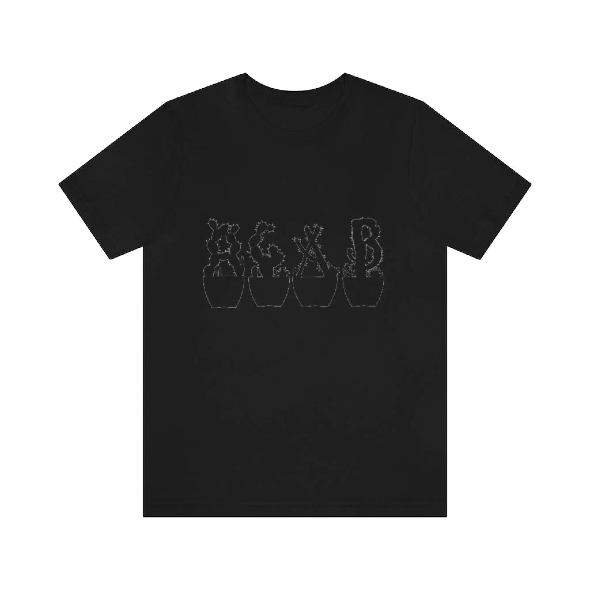 Shirts XL - Just Beautiful Cactuses - Black / T-Shirt