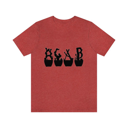 Shirts - Just Beautiful Cactuses - Heather Red / S - T-Shirt
