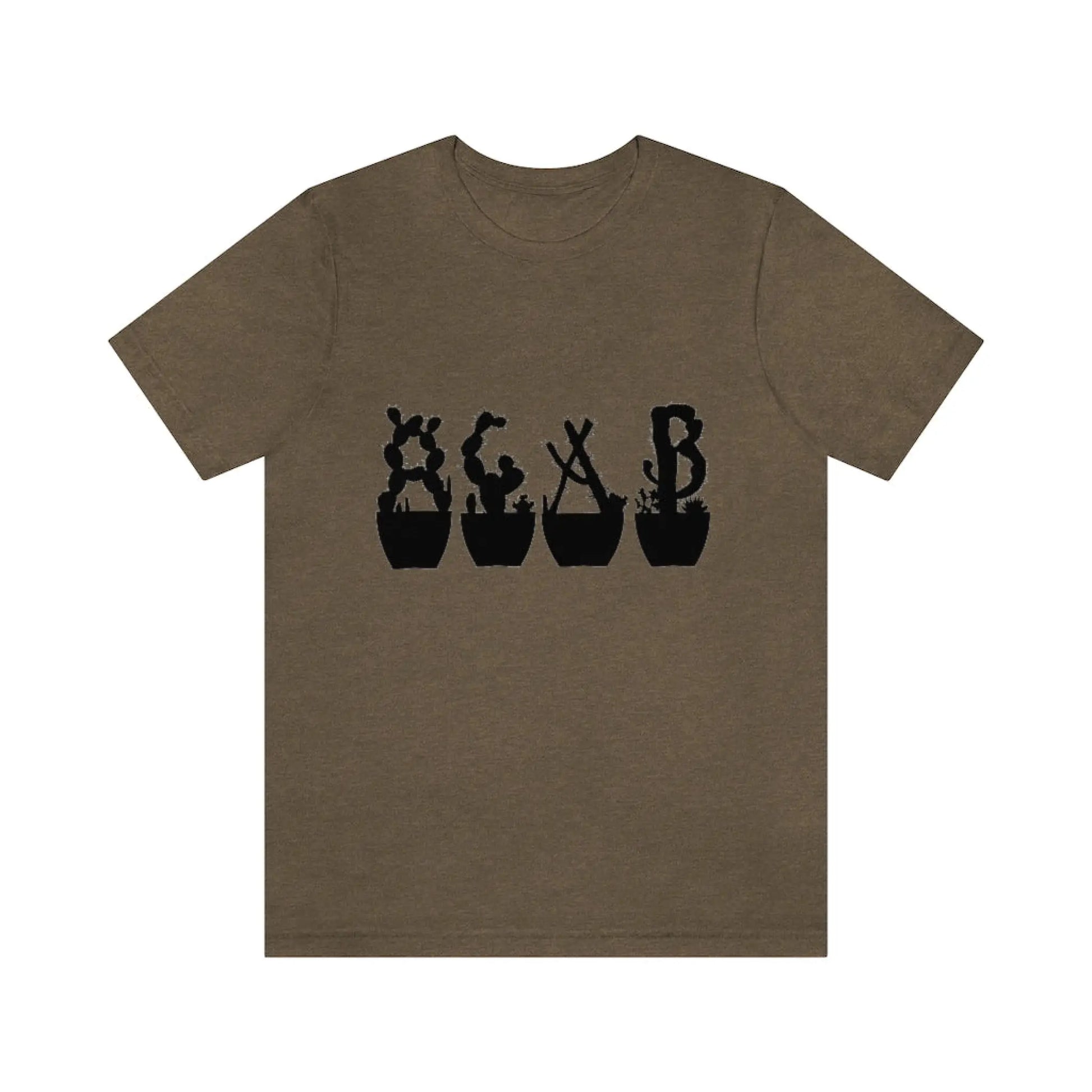 Shirts - Just Beautiful Cactuses - Heather Olive / S -