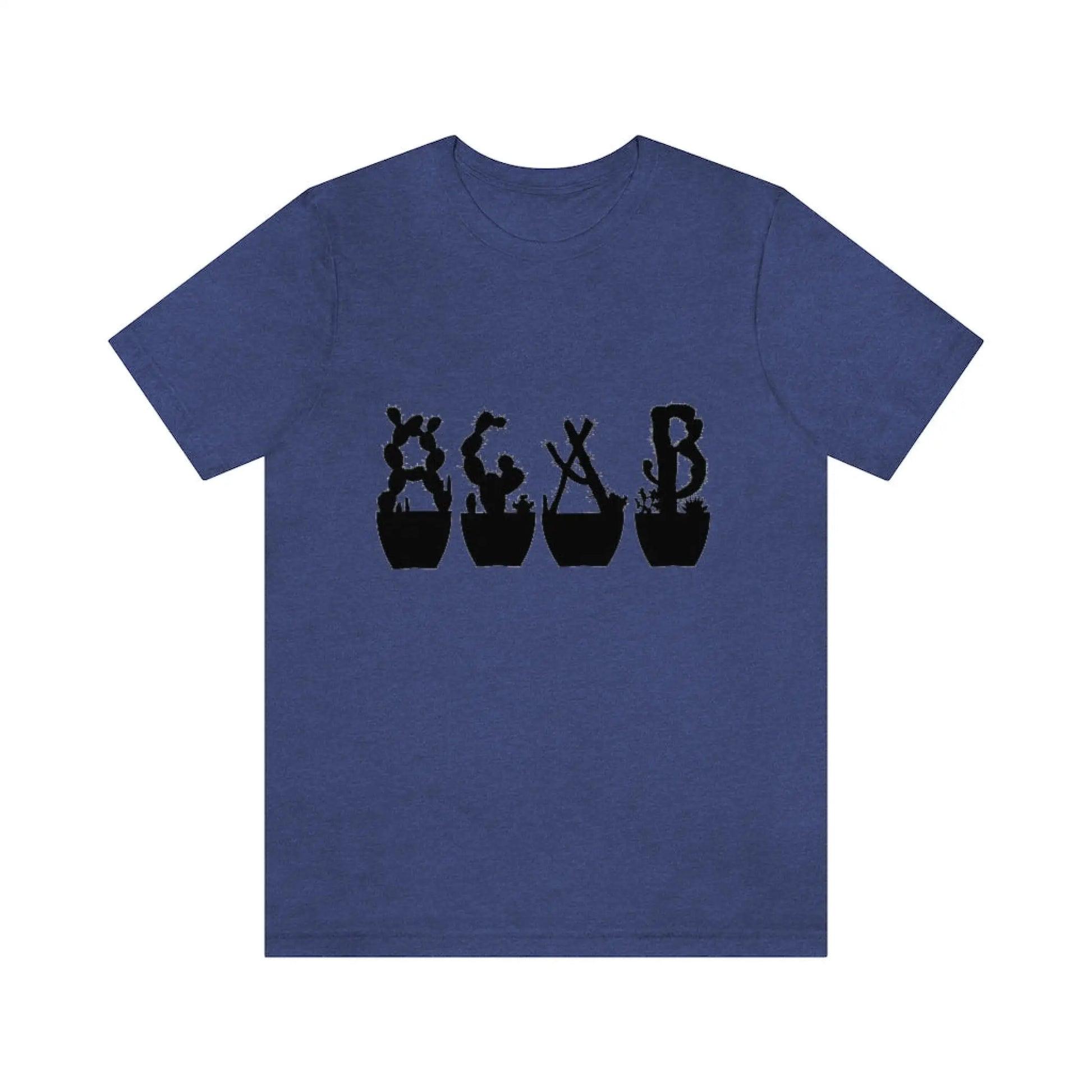 Shirts - Just Beautiful Cactuses - Heather True Royal / S -