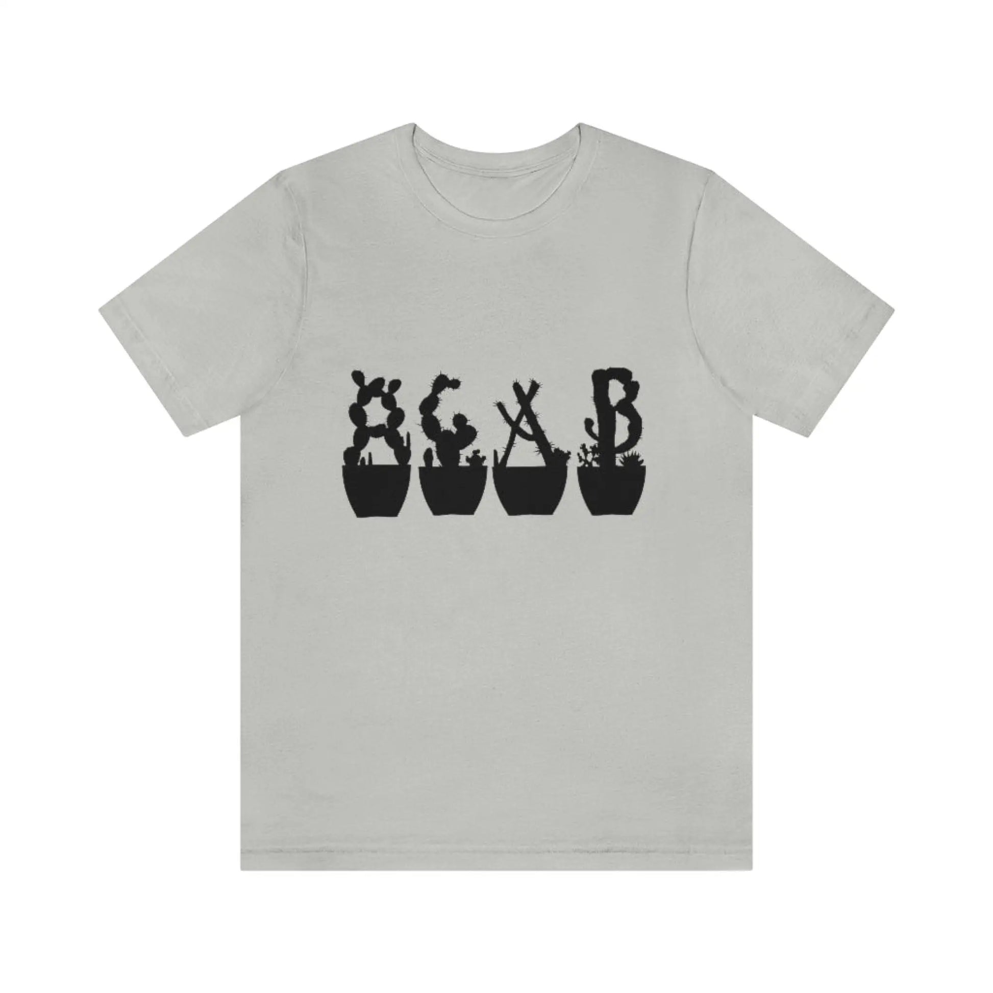 Shirts XL - Just Beautiful Cactuses - Silver / T-Shirt