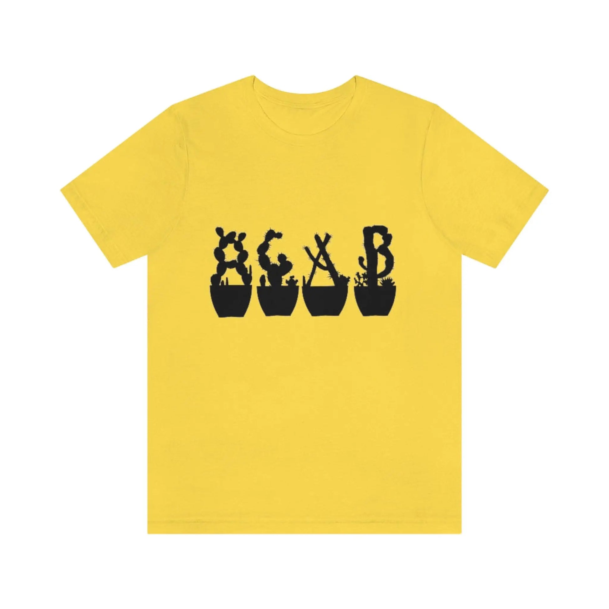 Shirts - Just Beautiful Cactuses - Yellow / S - T-Shirt