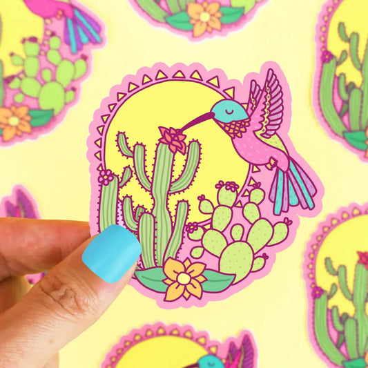 Sonoran Desert Hummingbird vinyl sticker - Sticker