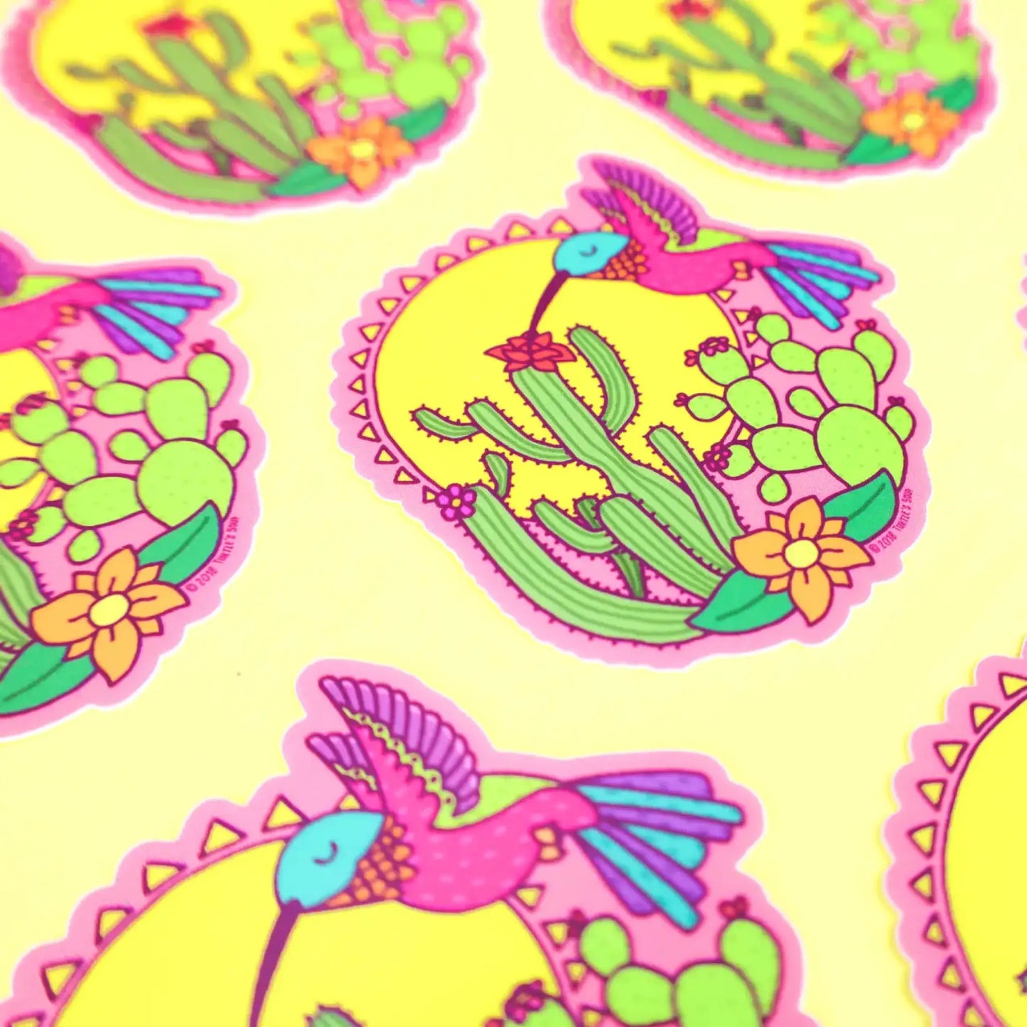 Sonoran Desert Hummingbird vinyl sticker - Sticker